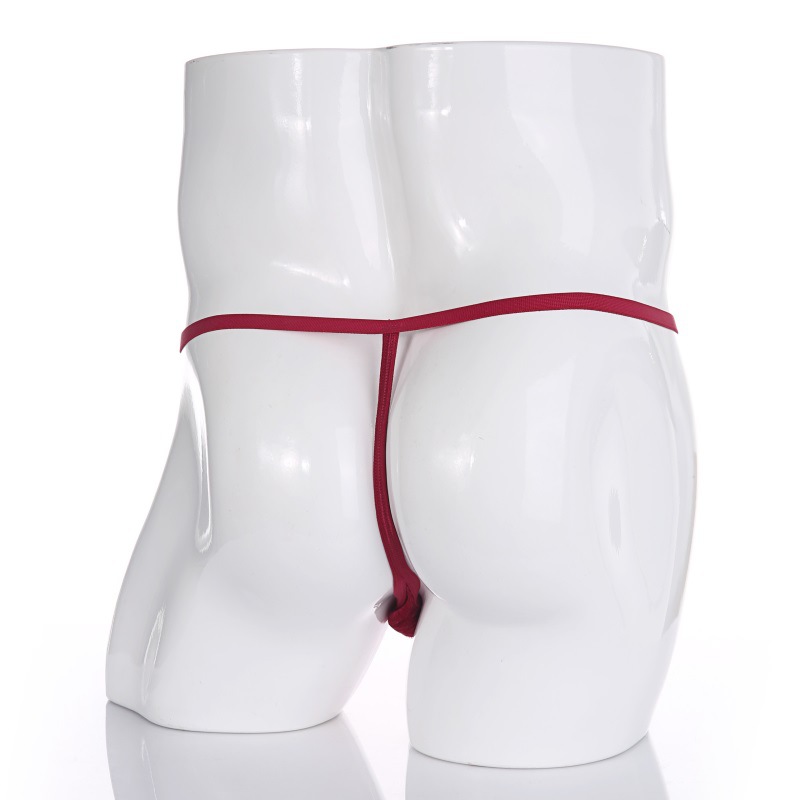 CLEVER-MENMODE cross-border Men's Christmas spoof sexy underwear T pants underwear plush cloth thong