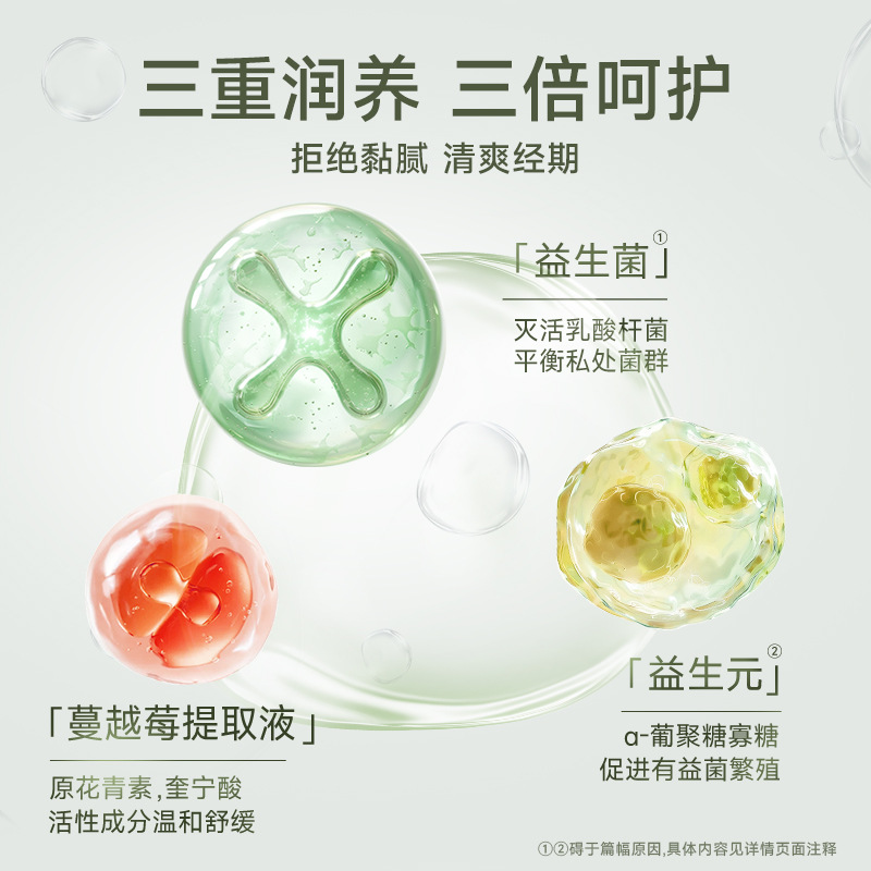 Deyou Women's Probiotic Wet Toilet Paper Wet Wipes Women's Special Yin Cleaning Wet Wipes Packet Portable Menstrual Cleaning 20 Pieces