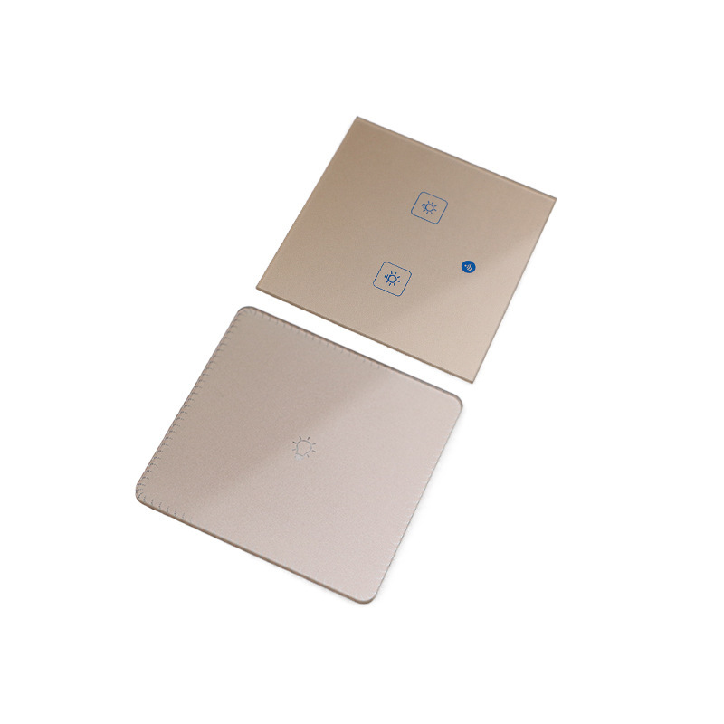 Home Appliance Panel Glass High-Grade Touchable Control Range Hood/Shoe Shine Machine Tempered Glass Panel