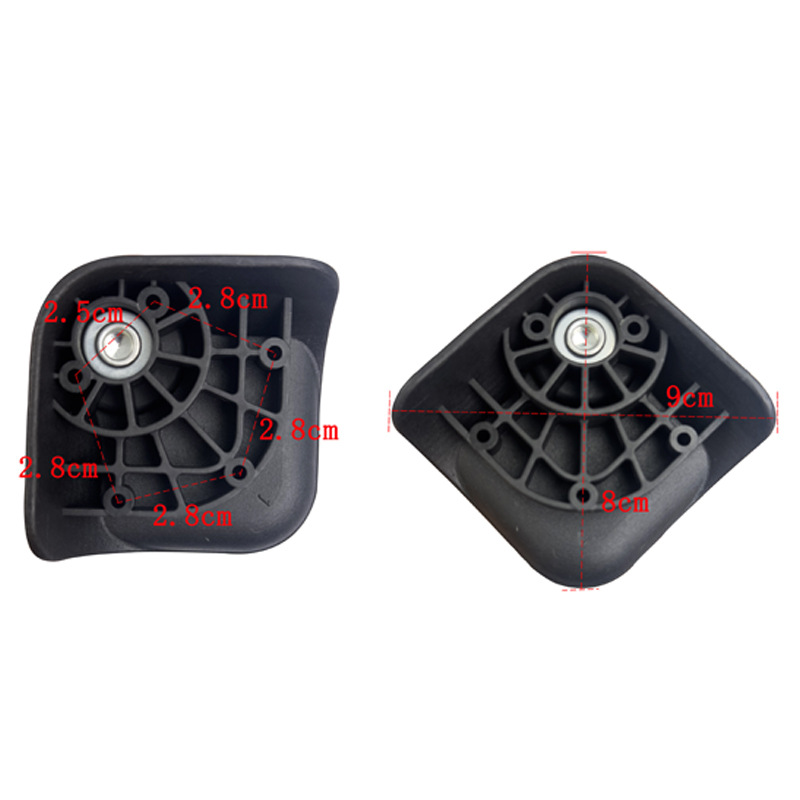 Manufacturer Wholesale Luggage Accessories Trolley Travel Luggage Accessories Wear-Resistant Shock Absorber Load-Bearing Universal Wheel Hard Box Wheel