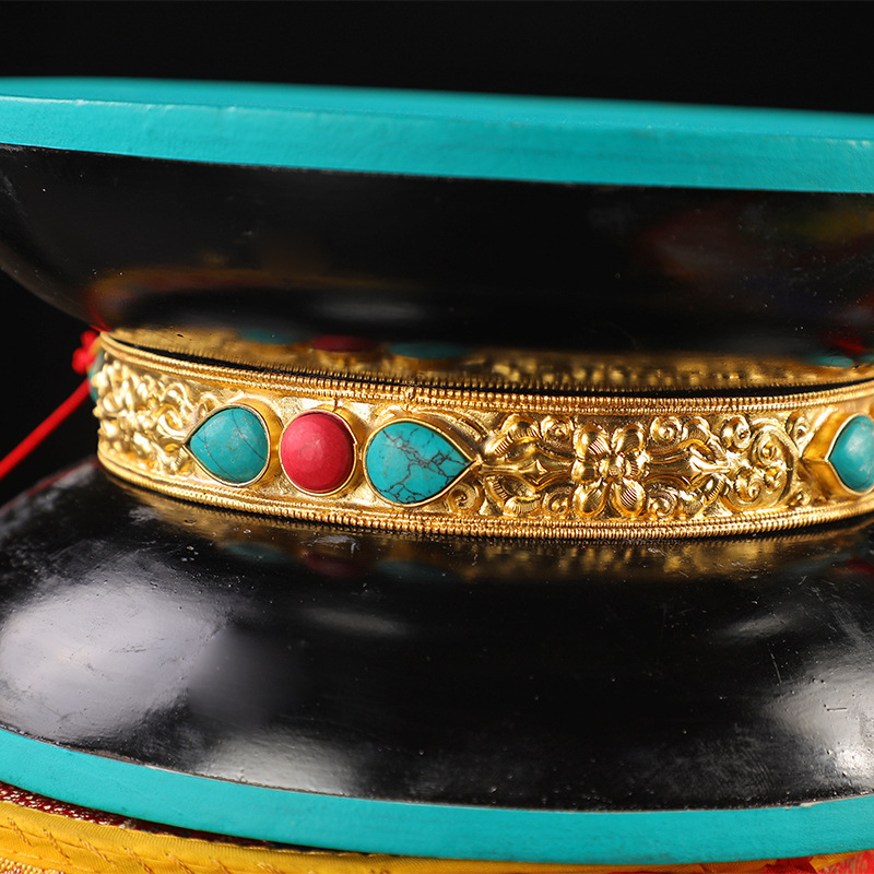 Nepal gilded tambourine sheepskin broken drum round drum gabala drum mulberry drum presents drum set large drum