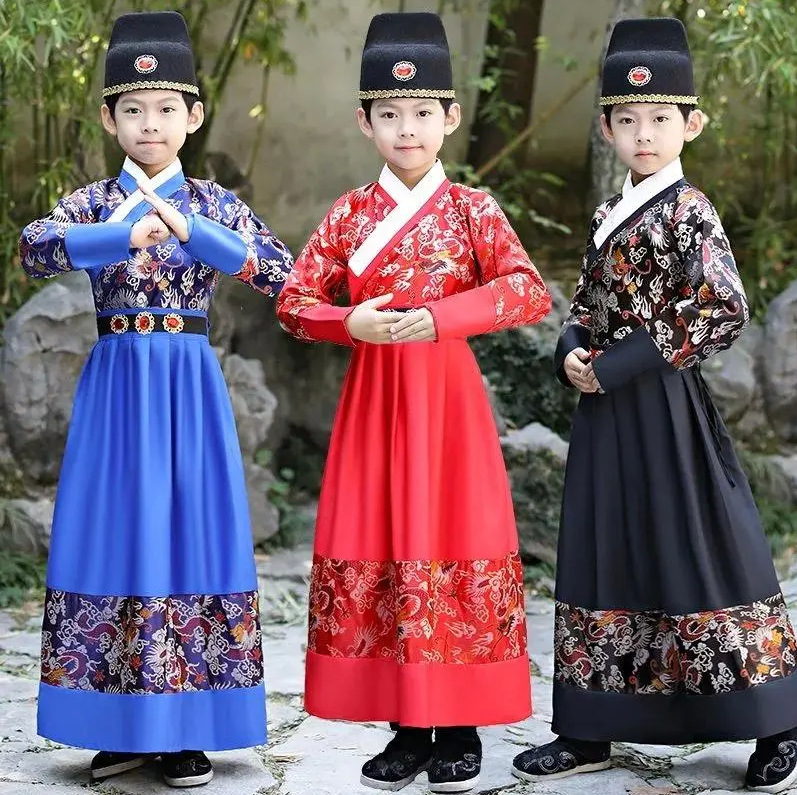 Children's ancient costume Hanfu boys' Jinyi Wei flying fish costume domineering Boys and Girls performance costume chivalrous scholar performance costume