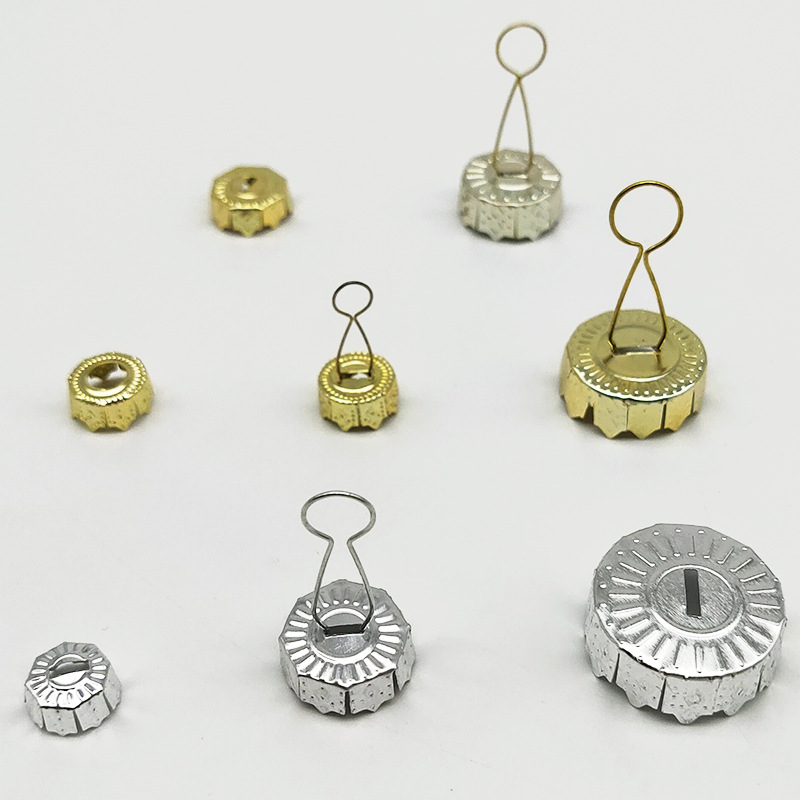 Manufacturers produce Christmas ball cap cover electroplated gold glass ball aluminum cover Christmas tree accessories hanging cover ball cover