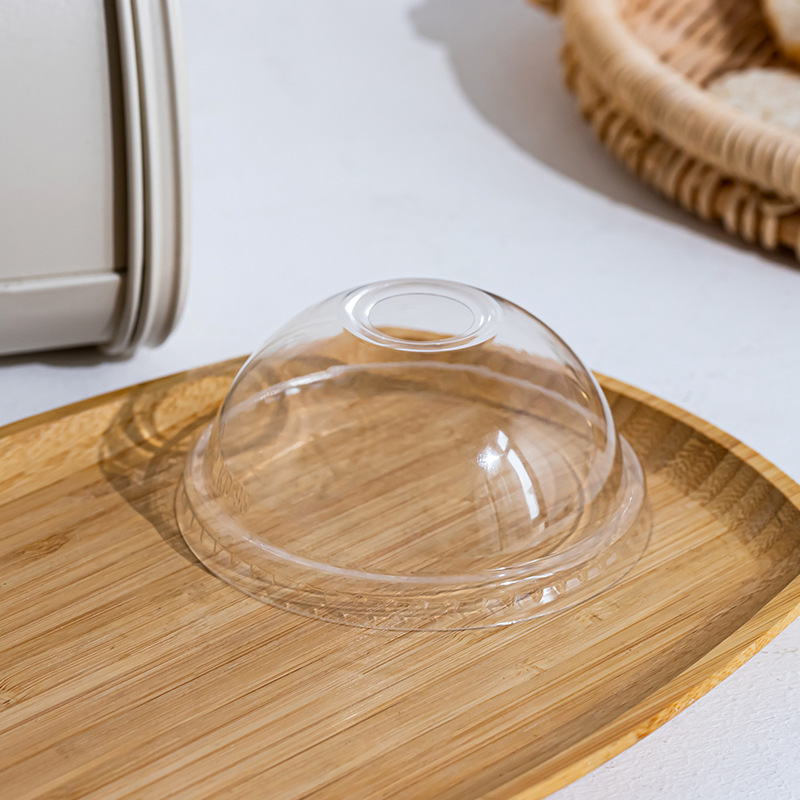 98 Caliber High Arch Lid Disposable Transparent Pet Plastic Cup Lid Coffee Cup Lid Beverage Paper Cup Transparent Lid Batch