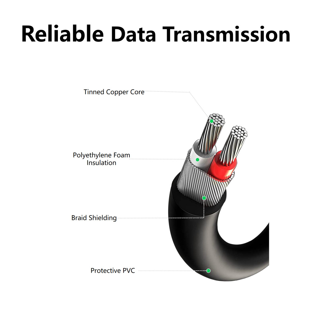 Foreign Trade 3.5mm to Dual 6.5 Audio Cable One-to-two Male to Double Male Adapter Plug Cable 6.35 Speaker Cable