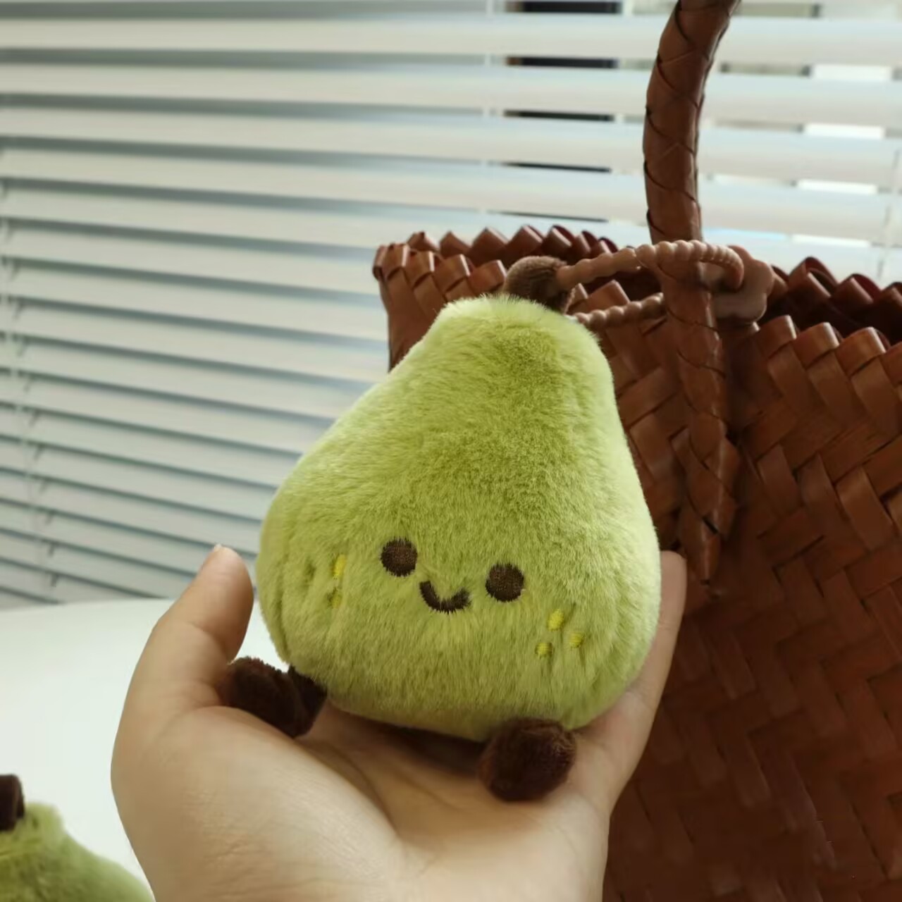 Pear Wants to Come True Bag Pendant Cute Little Pear Plush Doll Schoolbag Hanging Ins Style Pear Plush Doll