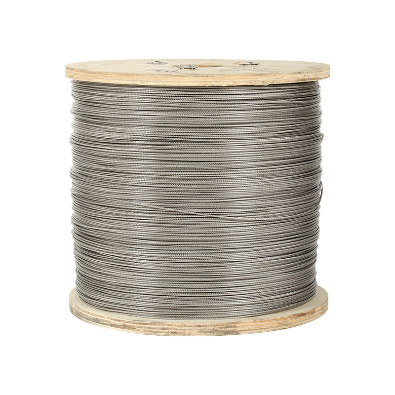 304 Stainless Steel Plastic-Coated Steel Wire Rope Plastic-Coated Transparent Steel Wire Rope Greenhouse Traction Steel Wire Rope
