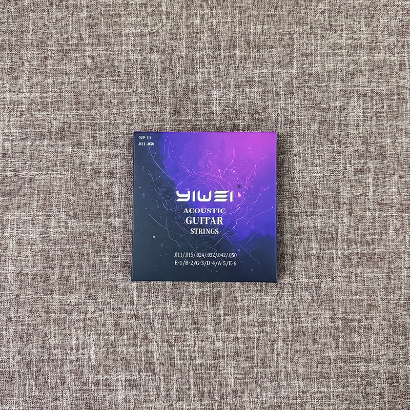 Yiwei Folk Guitar Strings Brass Guitar Strings Set of Six Musical Instrument Accessories