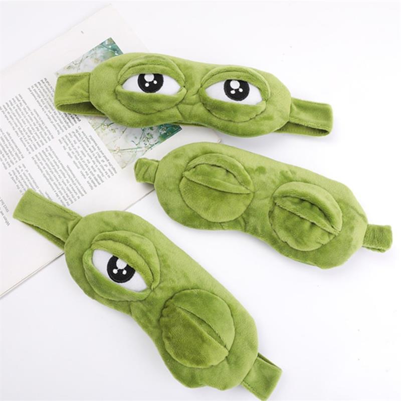 South Korea Dongdaemun Sad Frog Hair Band Eye Mask Lonely Frog Sleep Wash Face Hair Band Distinctive Headband Hair Accessories