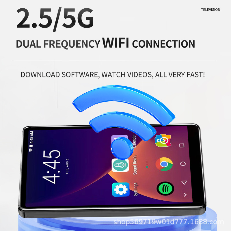 Cross-border monopoly new smart wifi wireless mp4 portable mp5 bluetooth mp3 music player