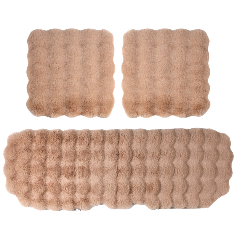 Car Cushion New Three-dimensional Bubble Fleece-like Cushion Car Winter Cushion Warm and Comfortable Universal Cushion