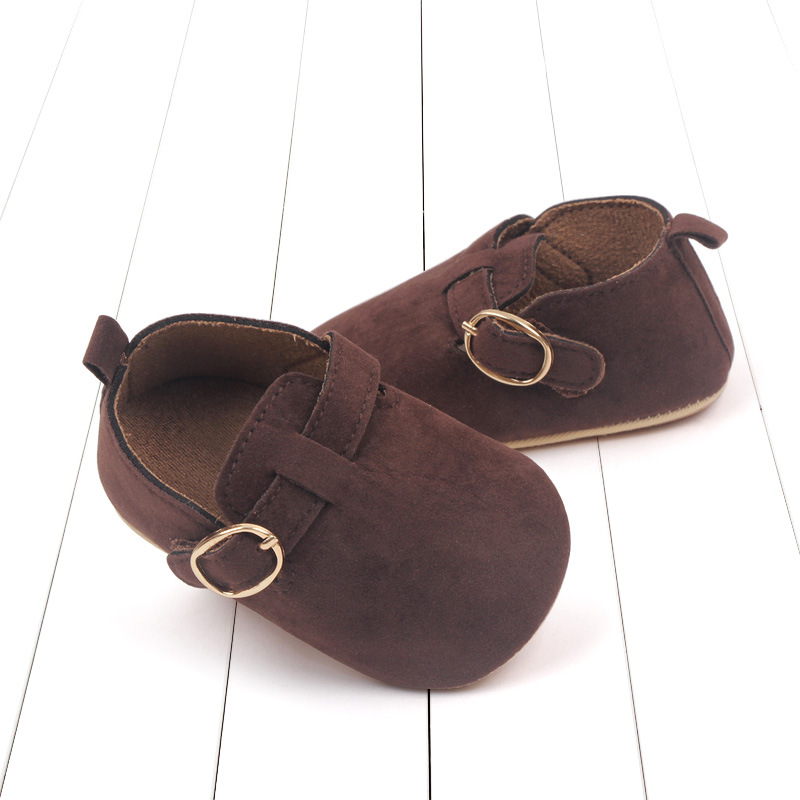 0-1 years old baby shoes matte leather casual shoes non-slip soft bottom toddler shoes retro baby shoes wholesale BZZ3059