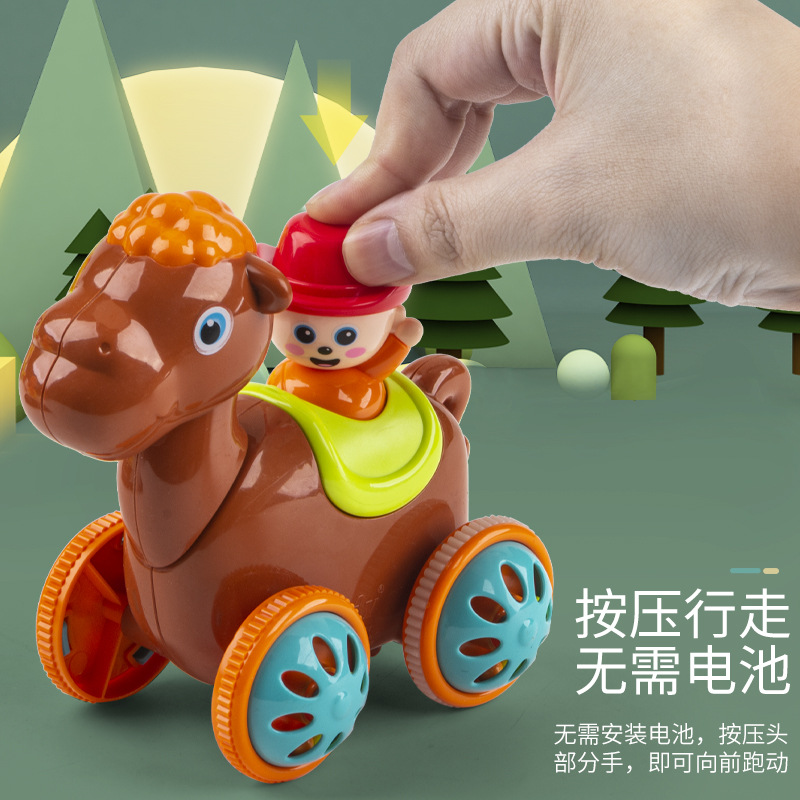 Press Toys for Kidsren and Babies 0-3 Years Old Learning to Crawl Toys Infant Educational Early Education Pony Boys and Girls Family