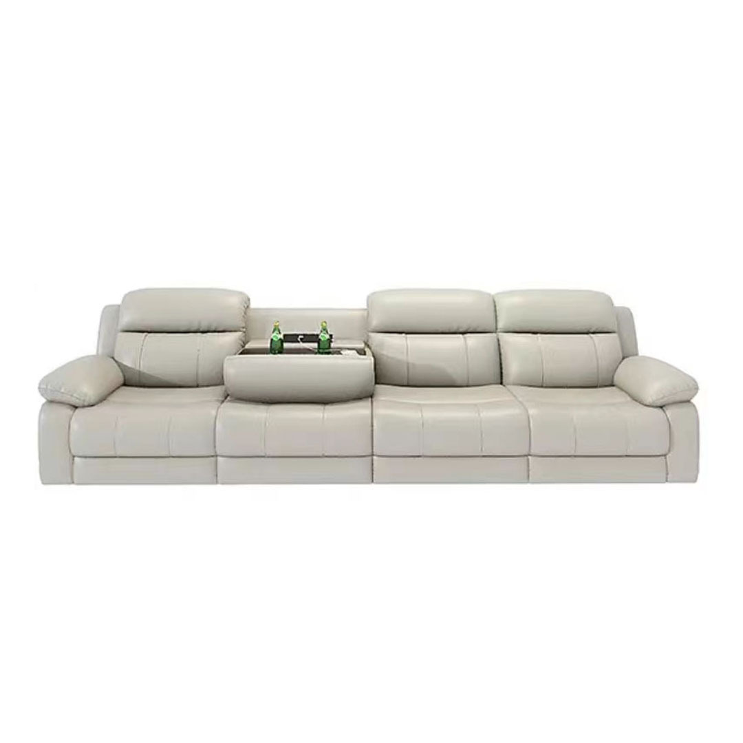 Electric Leather Sofa Adjustable Home Theater Sofa 2025 New Modern Simple Multifunctional Sofa