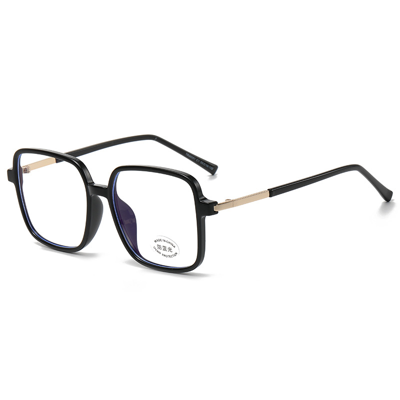 New Frosted Coffee Frame Tr90 Anti-Blue Light Glasses Xiaohongshu Same Style Plain Myopia Flat Glasses 30051
