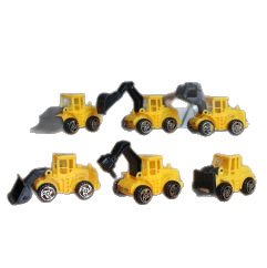 Cake decoration baking engineering vehicle toy simulation engineering vehicle bulldozer 6 mixed ornaments play house toys