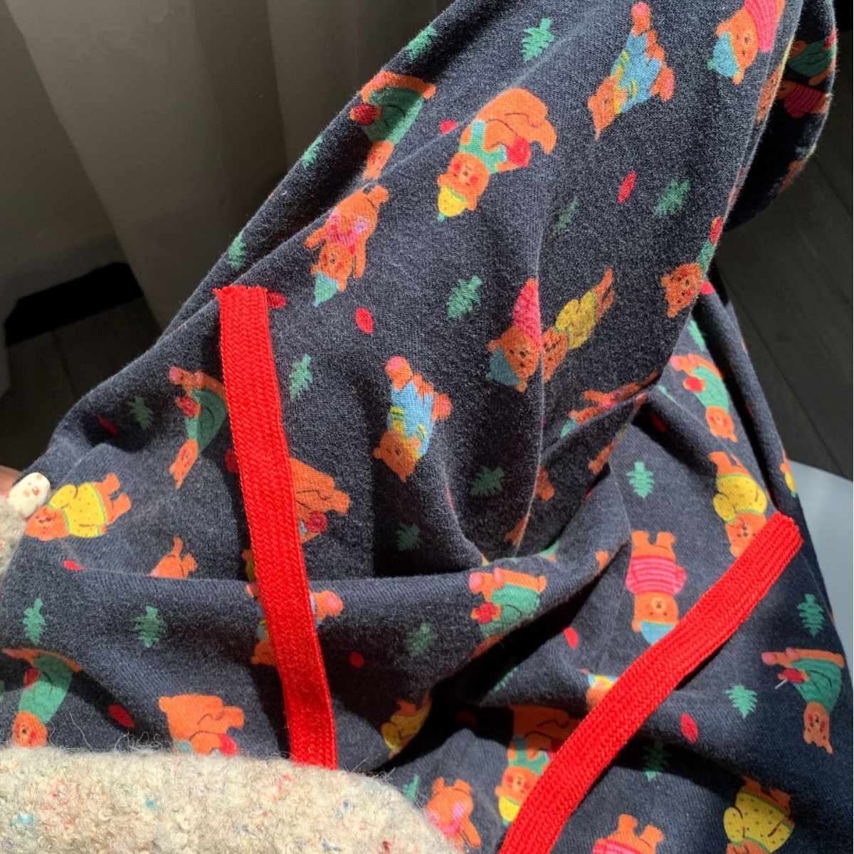 Новые пижамные штаны с носом черного медведя из хлопка, осень-зима, мягкие, дружелюбные к коже, повседневные домашние штаны