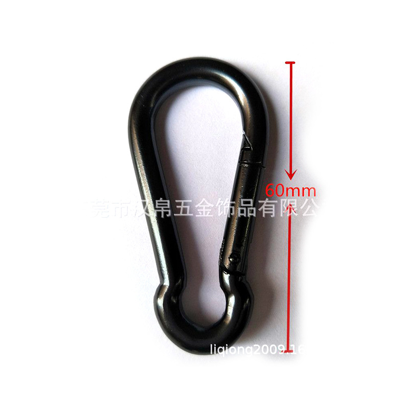 Manufacturer of Various Carabiner, Full Gun Gray U-Shaped Buckles, 5C Long Track-Shaped Carabiner, Metal Outdoor Hook Buckles