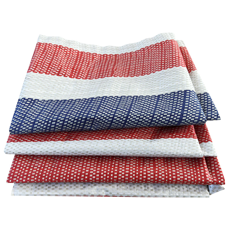 Customized Pp Thickeneded Rainproof Cloth Bedding Shade Sunscreen Tarpaulin Wholesale Engineering Color Strip Cloth Monofilm