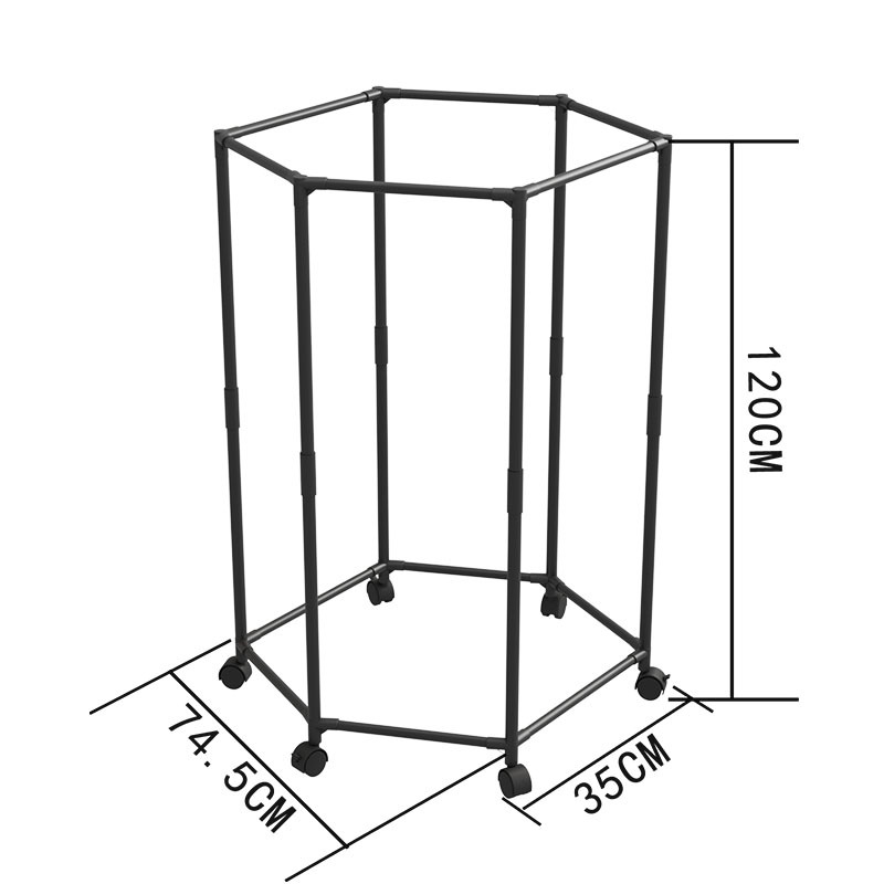 Cross-Border Simple Floor-Standing Clothes Drying Rack for Home Use in the Bedroom, Movable Clothes Rack for Balcony, Easy-To-Use Clothes Hanger for Drying