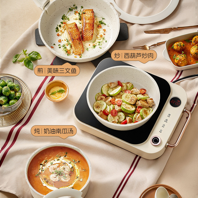 Korean Kims Cook Non-Stick Pot Set Pot Detachable Handle Universal Pot Handle Universal Detachable Handle