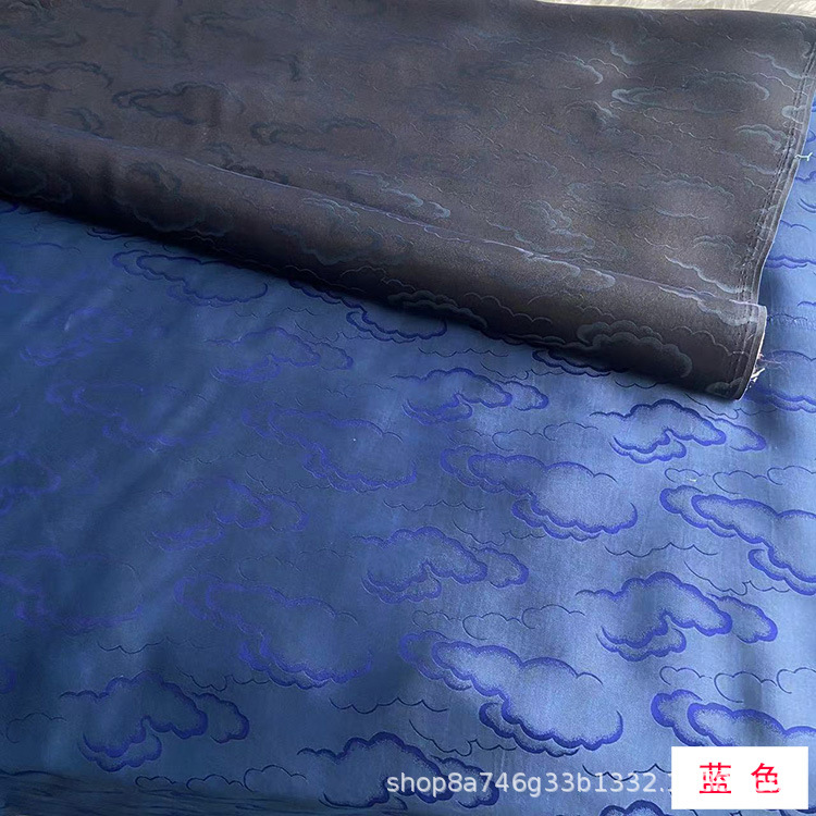 Xiangyun Jacquard Silk Fragrant Cloud Yarn Fabric Jacquard Fragrant Cloud Yarn New Chinoiserie Clothing Dress Shirt Fabric
