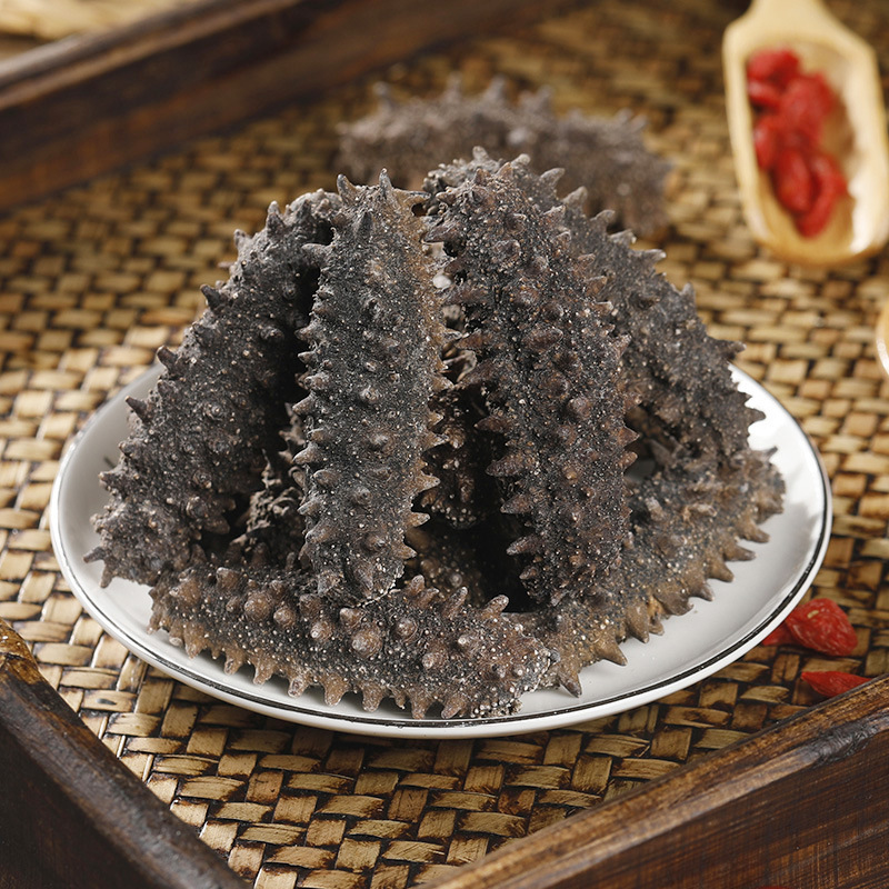 Dried Sea Cucumber from Dalian, Wild Light-Dried Liao Spiny Sea Cucumber, 100 Pieces, Suitable for Pregnant Women, Gift Box