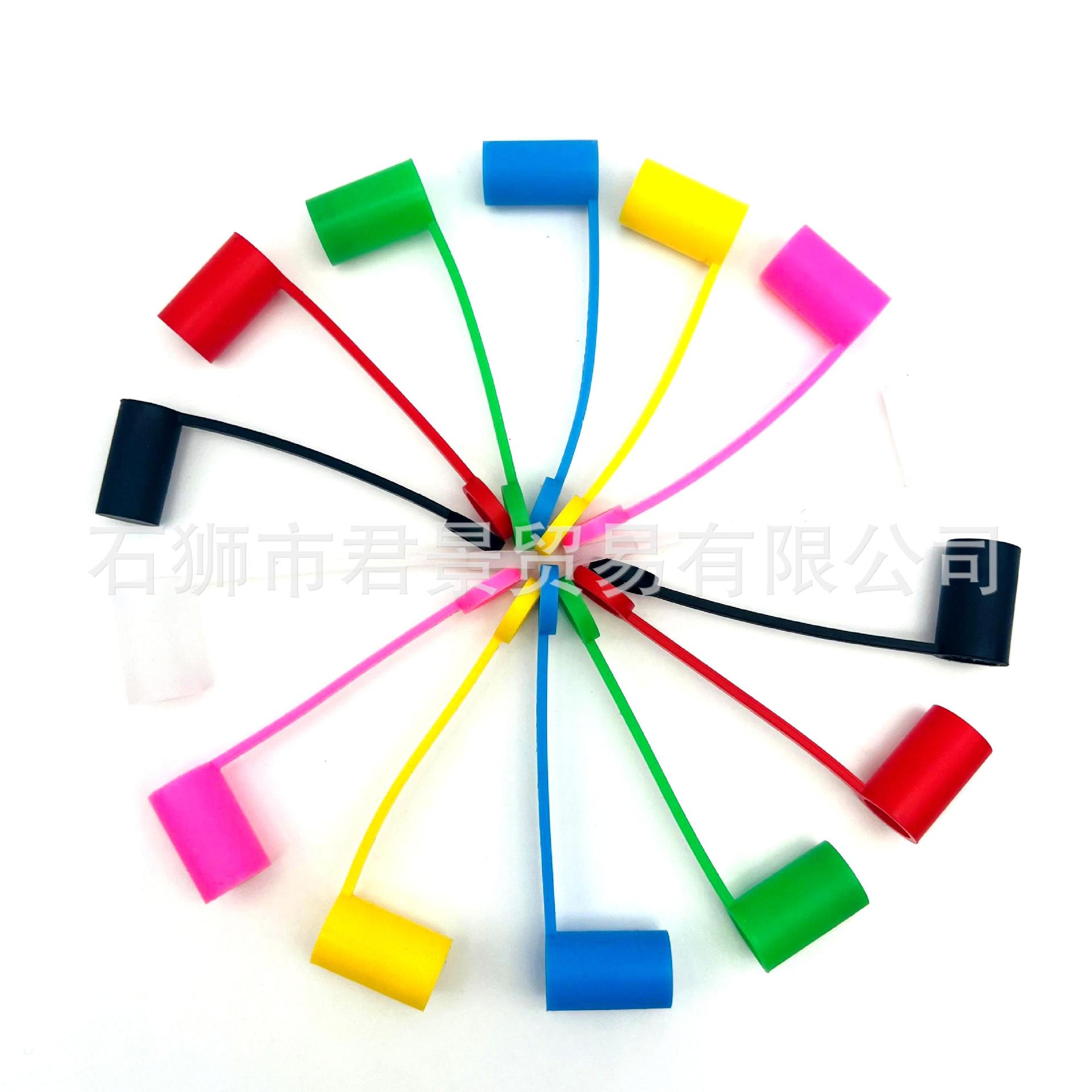 Food-Grade Straw Cap DIY Straw Decoration Straw Accessories Straw Dust Plug Silicone 8-10mm Straw Cap Buckle