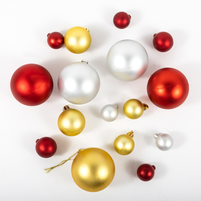 Electroplated Christmas Ball Christmas Decoration Supplies Ball Christmas Tree Pendant Plastic Ball Holiday Shopping Mall Hanging Ball