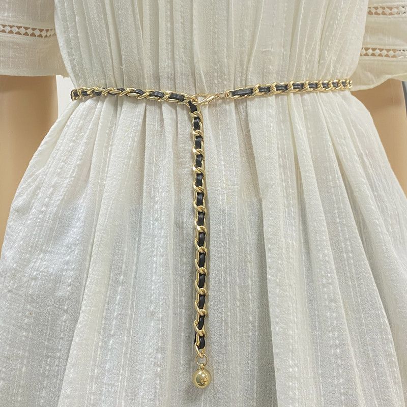 Waist Chain Accessories Small Fragrant Style Metal with Skirt Pants Belt High-End Summer Chain Chain Decorative Belt for Women