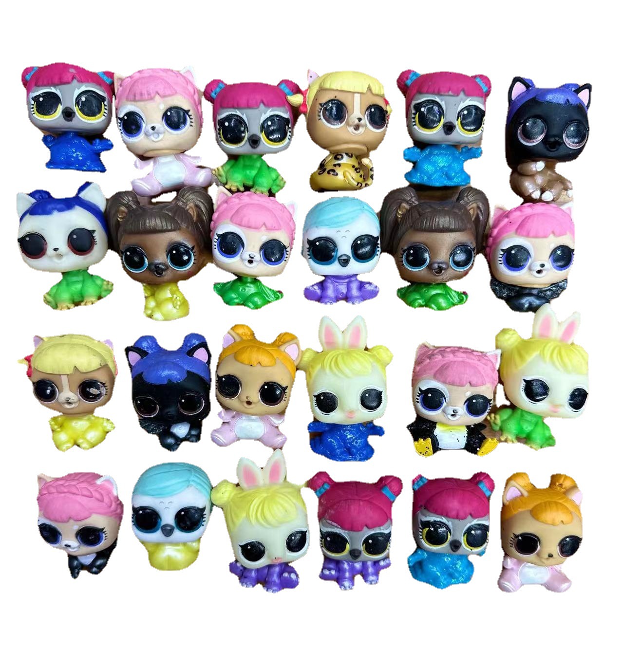 Foreign trade bulk goods large Q pet animal baby doll hand-made decoration twisted egg doll toy wholesale cross-border e-commerce