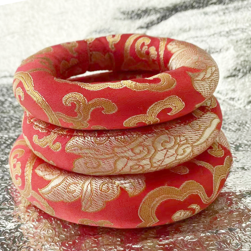 Nepalese Bowl Mat, Stitched for Singing Bowls, Yoga Meditation Bowl Mat, Singing Bowl Base, Bowl Mat, Zen-Inspired Home Decor