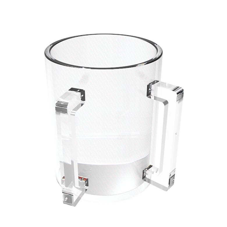 Round Acrylic Baptism Cup Jewish Binaural Wash Cup Jewish Hand Pot Prayer Wishing Binaural Cup Transparent