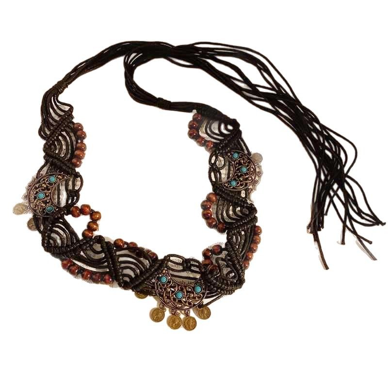 Bohemian retro waist chain women's exquisite hand-woven spring and summer new belt fashion trend waist accessories