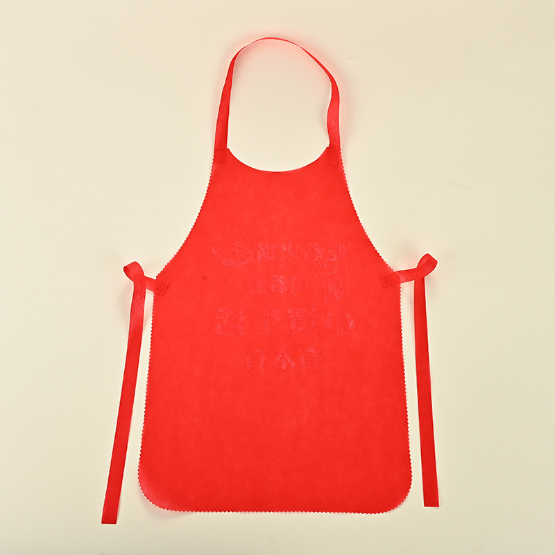 Disposable Apron Customized Printable Logo Hot Pot Restaurant Catering Guest Non-woven Fabric in stock Work Clothes Waterproof and Dirty Resistant