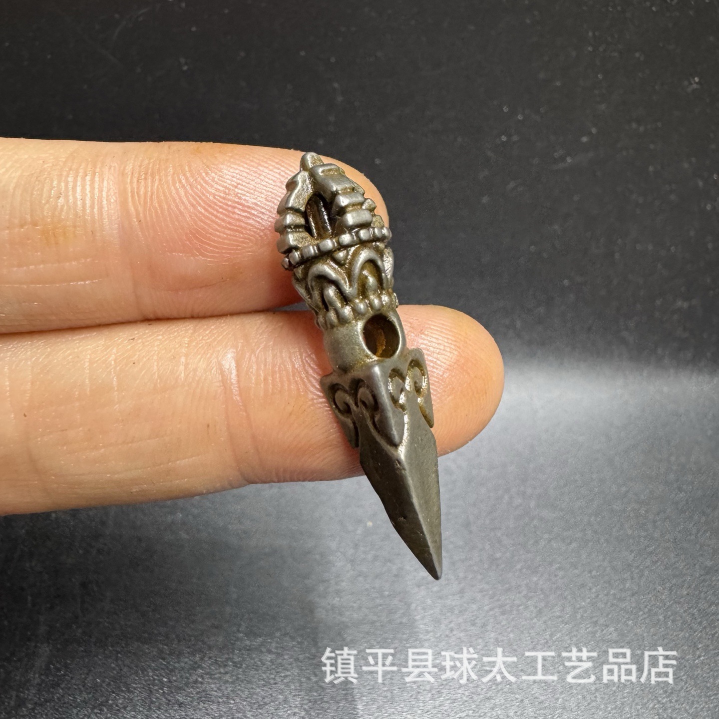 Xizang Handmade Retro Craft Diamond Pestle with Cloud Pendant Ethnic Style Toy Diamond Pestle