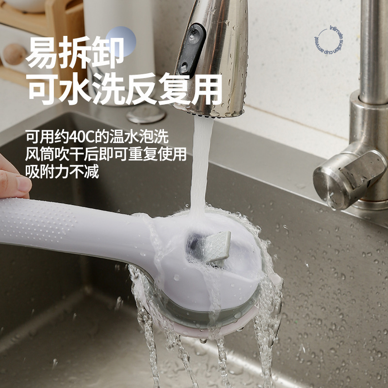No-Drill Bathroom Anti-Fall Suction Handle Bathroom Grab Bar Suction Handle Plastic Door and Window Handle for Elderly