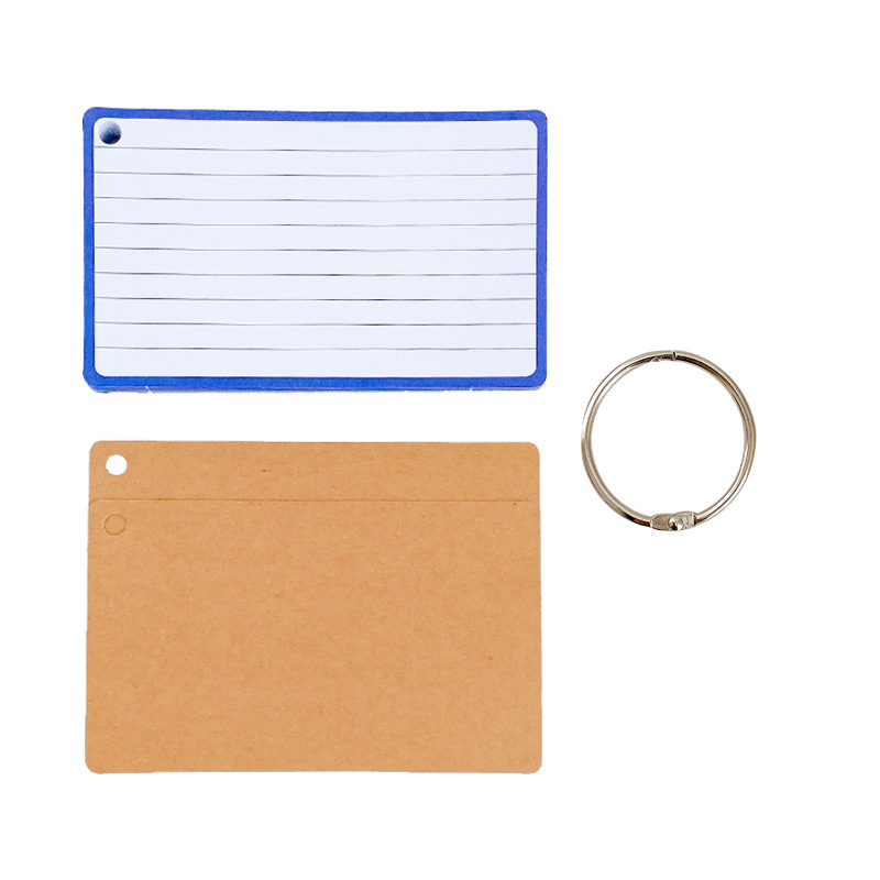 Horizontal note with index classification note paper card loose-leaf ring non-sticky perforated post-it notes postgraduate entrance examination word book