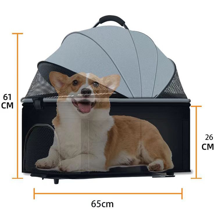 New pet car lightweight foldable puppy car special dog walking baby medium small dog cat outing supplies