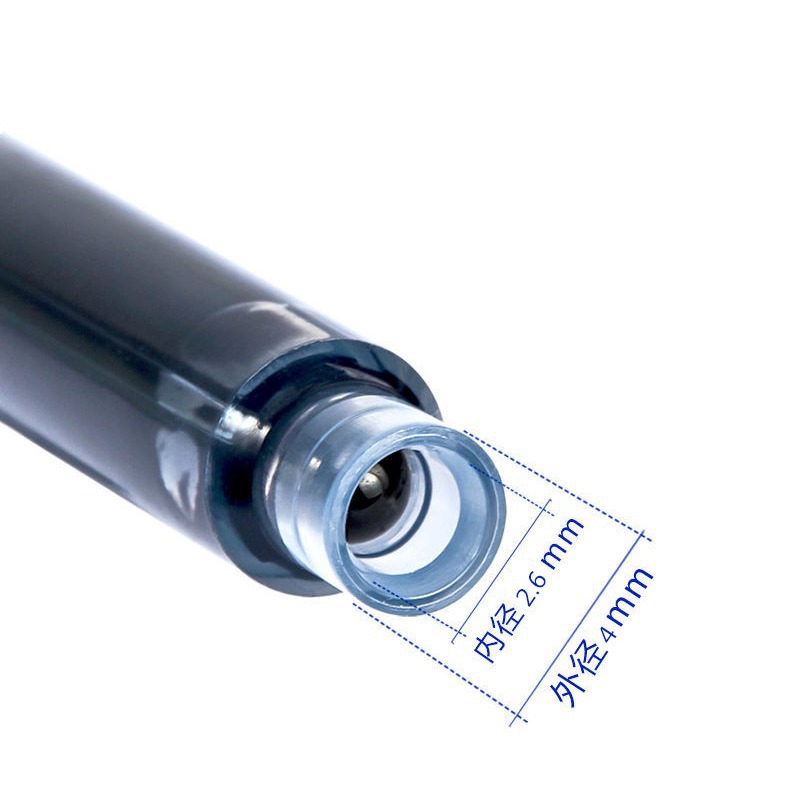 Ink Sac Wholesale Universal 3.4mm Student Pen Brush Replaceable Black Pure Blue Red Ink Pen Accessories