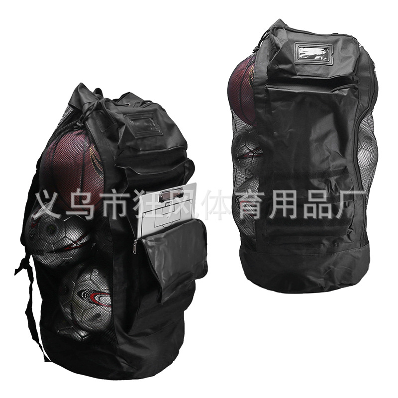 Cross-Border Football Basketball Big Ball Bag Football Storage Bag Large Mesh Bag Multi-Purpose Football Bag Large Capacity Volleyball Bag