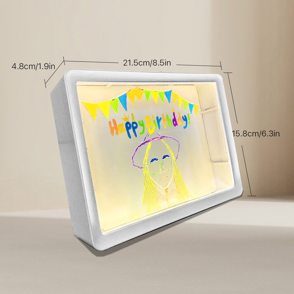 Children's Luminous Drawing Board DIY Graffiti Erasable Acrylic Fluorescent Board Blackboard Kidsren's Educational Toy Writing Board