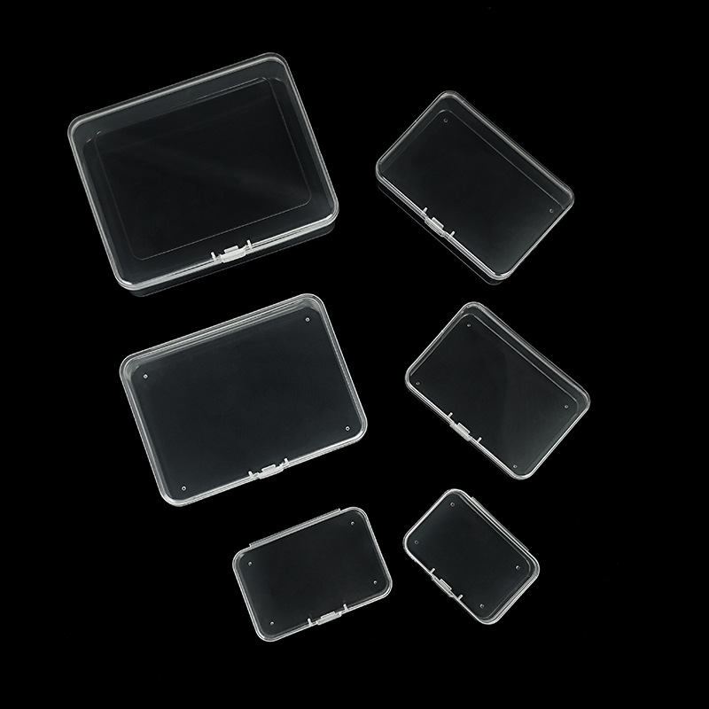 Transparent plastic packaging box hardware tools sample display box parts packaging box accessories Finishing Card storage box
