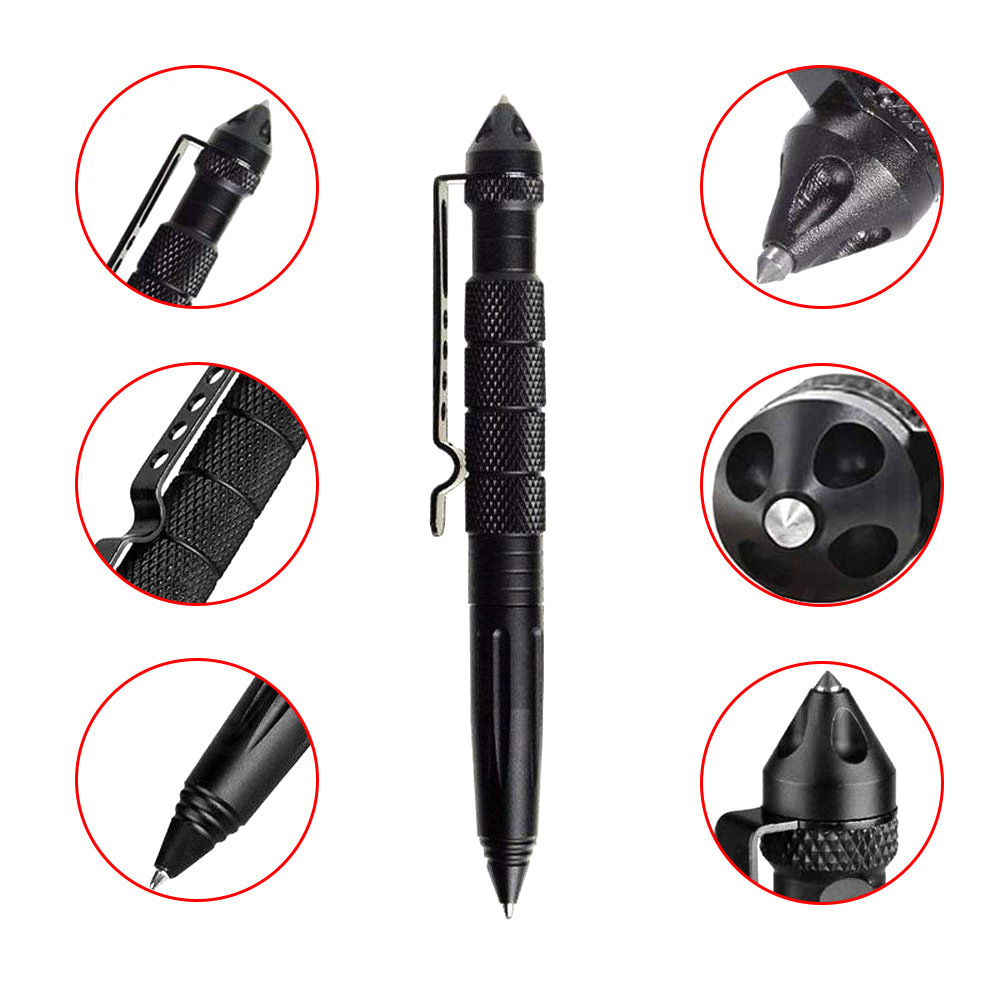 Outdoor Self-Defense B2 Tungsten Steel Head Tactical Defense Pen EDC Multifunctional Special War Pen Outdoor Broken Window Survival Signature Pen