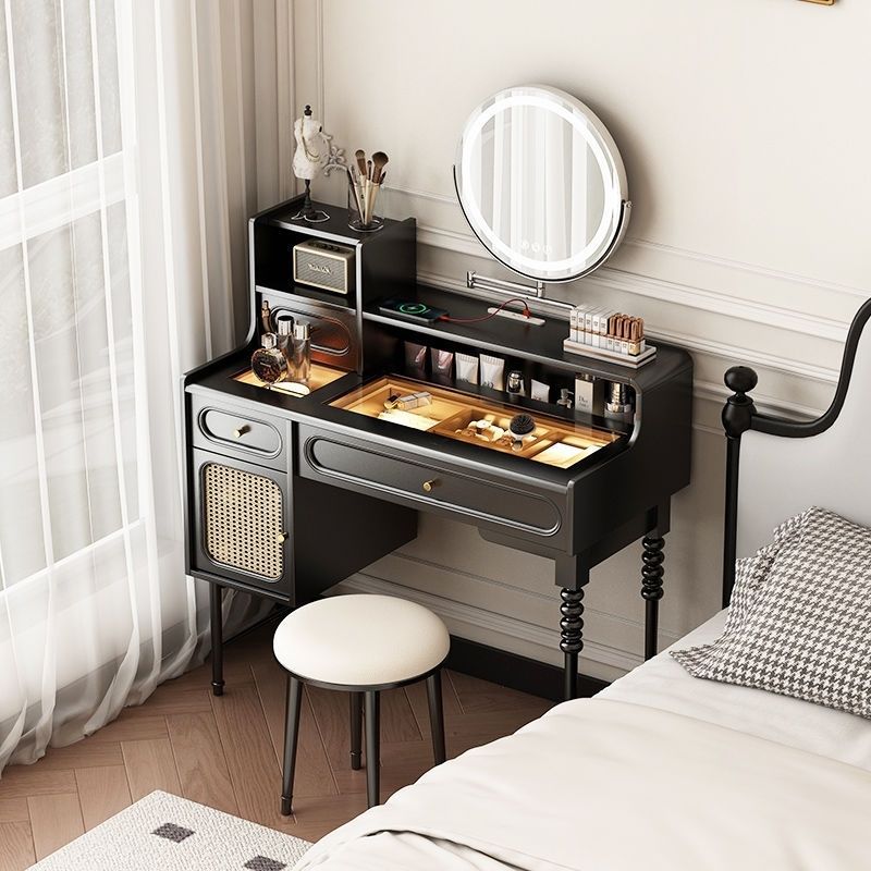 French Luxury Dressing Bedroom Dressing Table Bedside Table Home Dressing Table French Dressing Table Hepburn Style Light Luxury