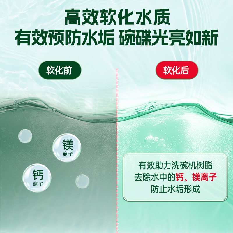 Water Guard Dishwashing Salt Dishwasher Special Salt Soft Water Salt Kitchen Tableware Cleaning Prevention Scale Bright Dishwashing