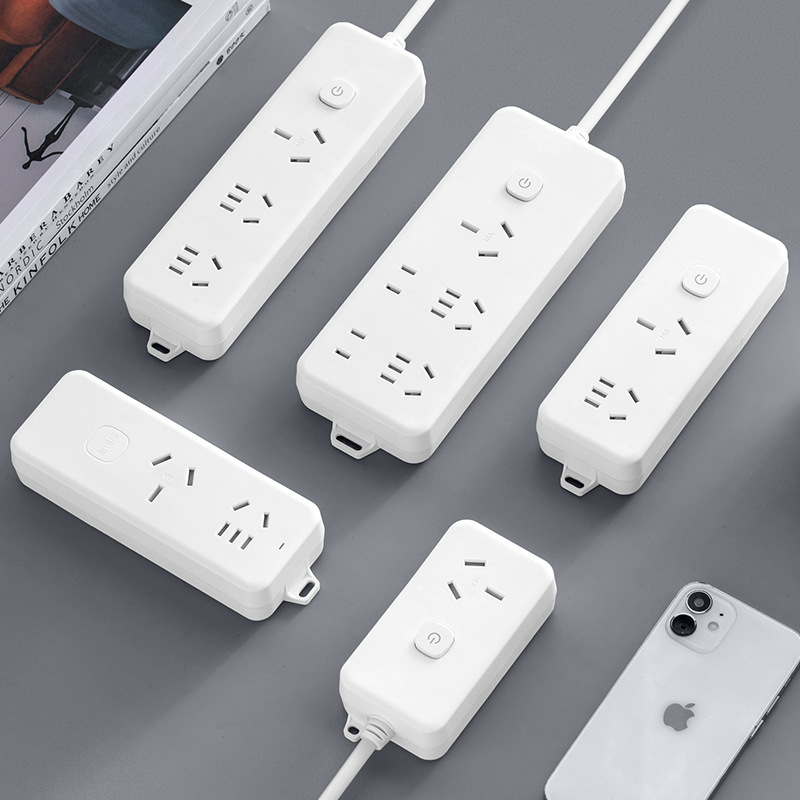 High-Power 16A Air Conditioner Socket Power Strip with Cable Extension 2358m Long Cable Power Strip with Switch for Water Heater