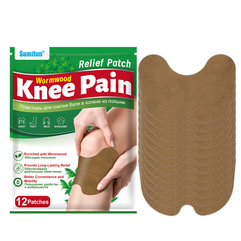 Sumiufn Mugwort Knee Patch Pain Relief Patch Joint Lumbar Cervical Spine Muscle and Bone Pain Care Patch K00192