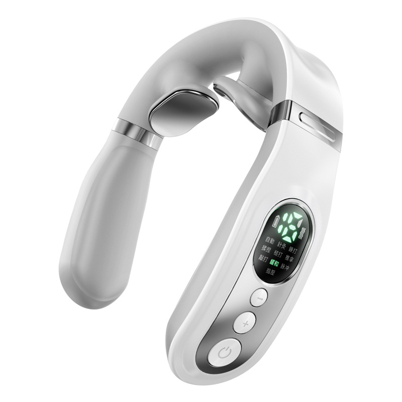 Cross-Border Massager Pulse Neck Protector Kneading Hot Compress Massager Popular Trapezius Muscle Massager Neck Protector Gift