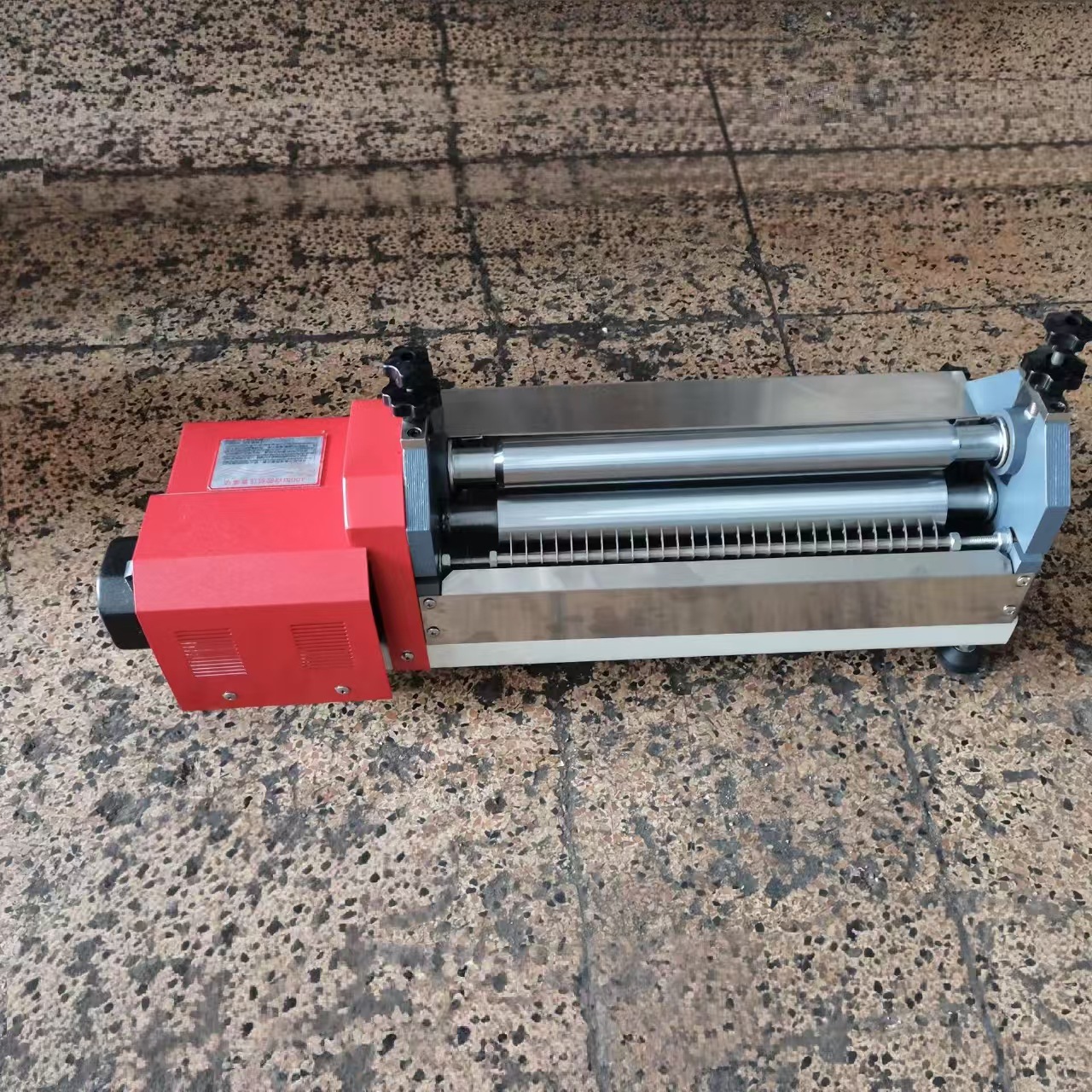 40cm Speed-Adjustable Small Gluing Machine, Full Bearing Gluing Machine, Desktop White Glue Gluing Machine, Shoe Making Machinery